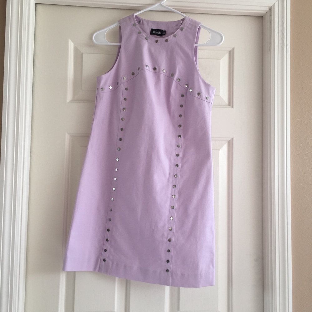 Kate Spade sleeveless lilac, stud dress, 2, NWT